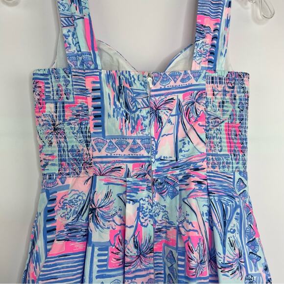 Lily Pulitzer Cyndi Whisper Blue Yeah Buoy mini dress size 00 - Picture 8 of 16